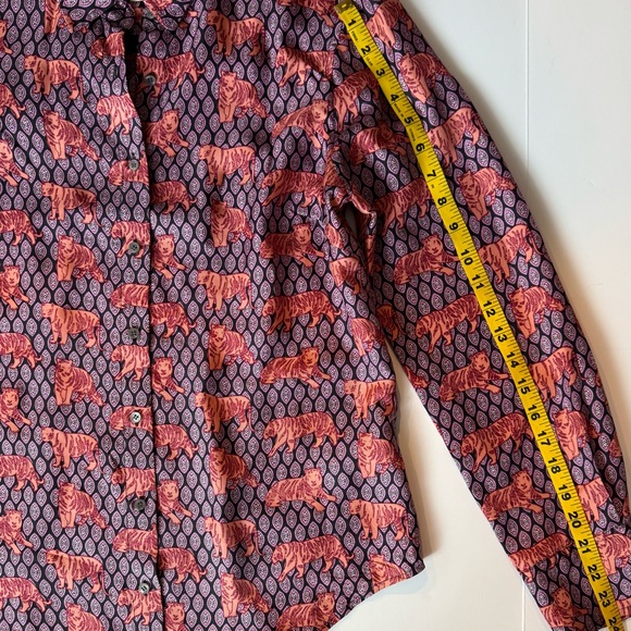 J. Crew Silk Tiger Print Blouse - Picture 6 of 9